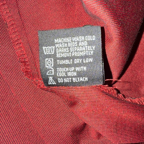 Pebble Beach Cool Comfort Long Sleeve Golf Polo Shirt XL Red Performance - Picture 14 of 15